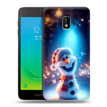 Силиконовый противоударный чехол на Samsung Galaxy J2 Core с принтом Новый год