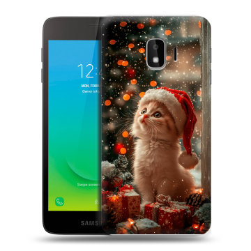 Силиконовый противоударный чехол на Samsung Galaxy J2 Core с принтом Новый год