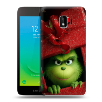 Силиконовый противоударный чехол на Samsung Galaxy J2 Core с принтом Новый год