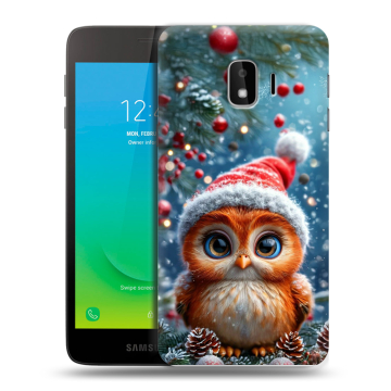 Силиконовый противоударный чехол на Samsung Galaxy J2 Core с принтом Новый год