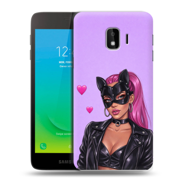 Силиконовый противоударный чехол на Samsung Galaxy J2 Core с принтом женский