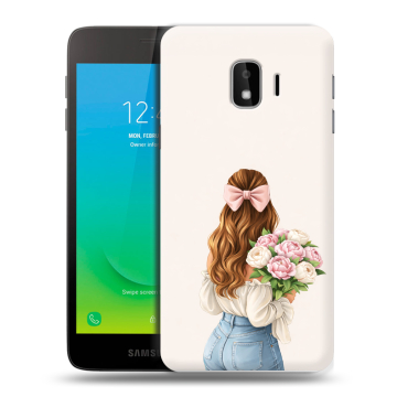 Силиконовый противоударный чехол на Samsung Galaxy J2 Core с принтом женский Силиконовый противоударный чехол на Samsung Galaxy J2 Core с принтом женский