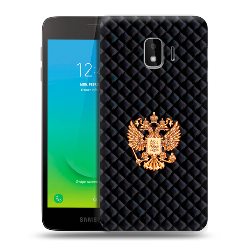 Пластиковый чехол на Samsung Galaxy J2 Core с принтом Герб России принт Пластиковый чехол на Samsung Galaxy J2 Core с принтом Герб России принт