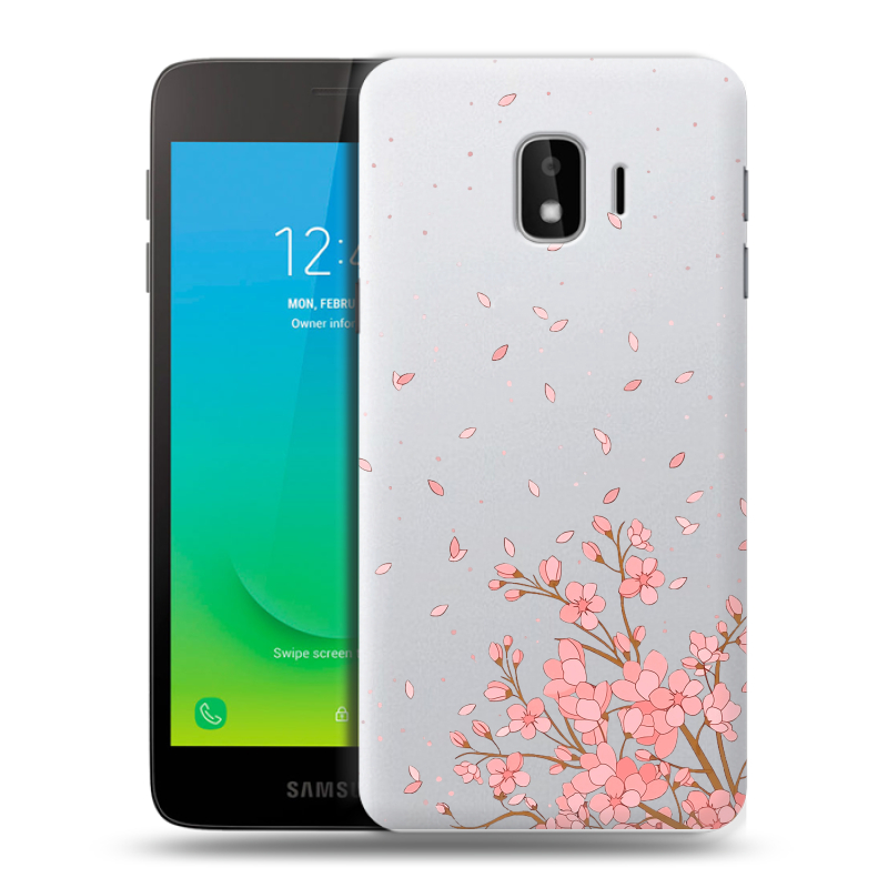 Пластиковый чехол на Samsung Galaxy J2 Core с принтом Ветка сакуры Пластиковый чехол на Samsung Galaxy J2 Core с принтом Ветка сакуры