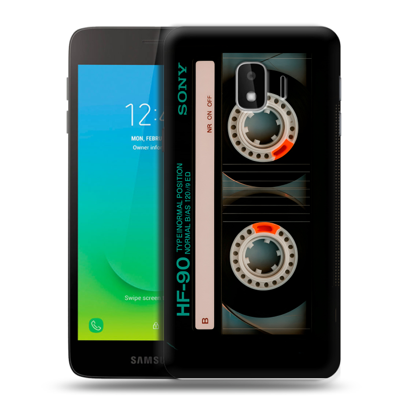 Пластиковый чехол на Samsung Galaxy J2 Core с принтом Кассета Пластиковый чехол на Samsung Galaxy J2 Core с принтом Кассета