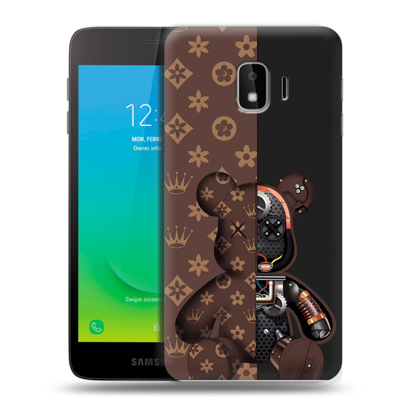 Силиконовый противоударный чехол на Samsung Galaxy J2 Core с принтом Луи робот Силиконовый противоударный чехол на Samsung Galaxy J2 Core с принтом Луи робот