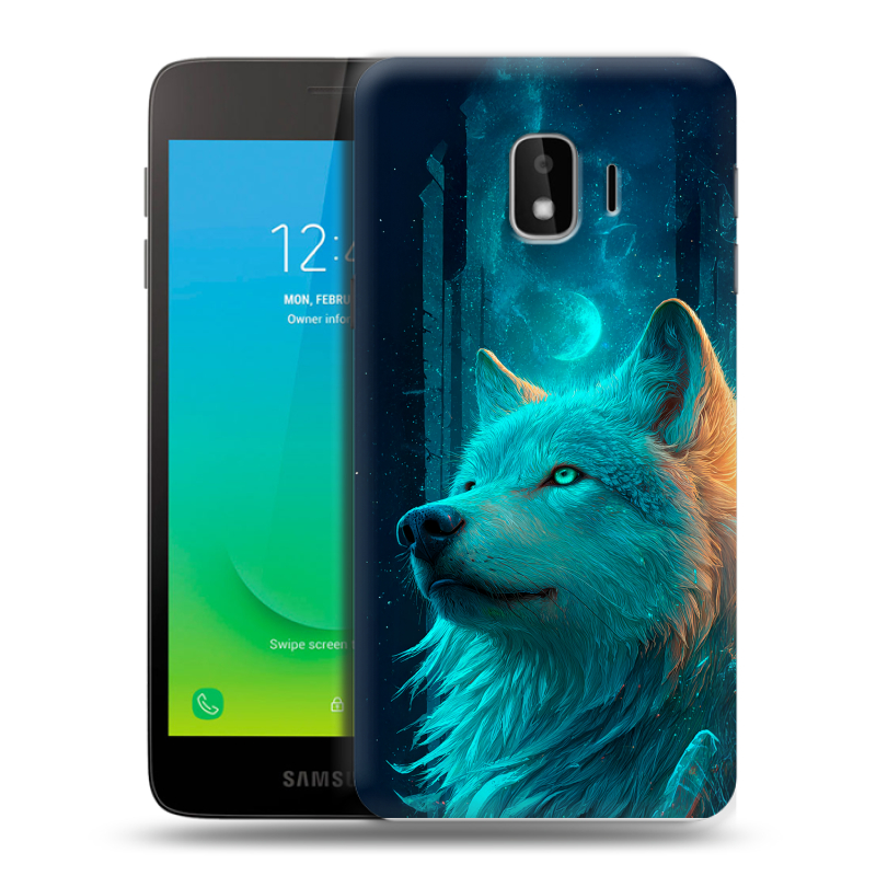 Пластиковый чехол на Samsung Galaxy J2 Core с принтом бабочки саккура Пластиковый чехол на Samsung Galaxy J2 Core с принтом бабочки саккура