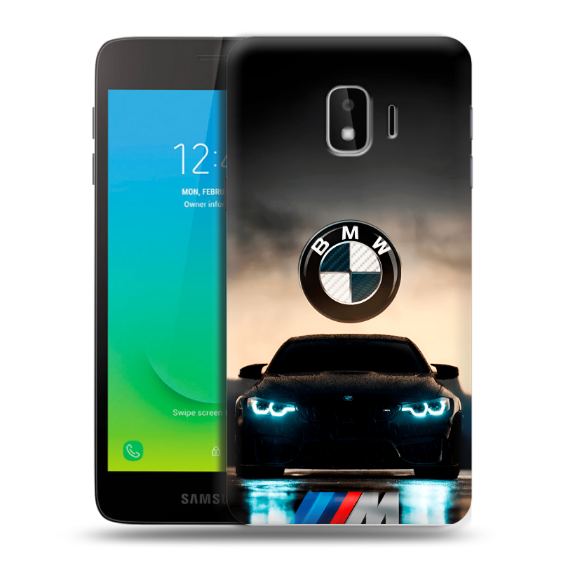 Пластиковый чехол на Samsung Galaxy J2 Core с принтом БМВ BMW Пластиковый чехол на Samsung Galaxy J2 Core с принтом БМВ BMW