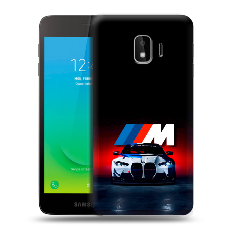 Пластиковый чехол на Samsung Galaxy J2 Core с принтом БМВ BMW Пластиковый чехол на Samsung Galaxy J2 Core с принтом БМВ BMW