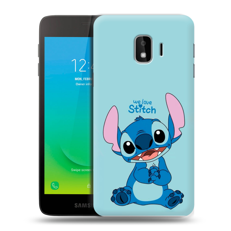 Силиконовый противоударный чехол на Samsung Galaxy J2 Core с принтом Лило и Стич Силиконовый противоударный чехол на Samsung Galaxy J2 Core с принтом Лило и Стич