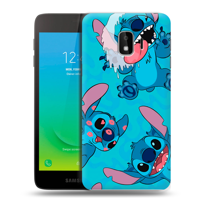 Пластиковый чехол на Samsung Galaxy J2 Core с принтом Лило и Стич Пластиковый чехол на Samsung Galaxy J2 Core с принтом Лило и Стич