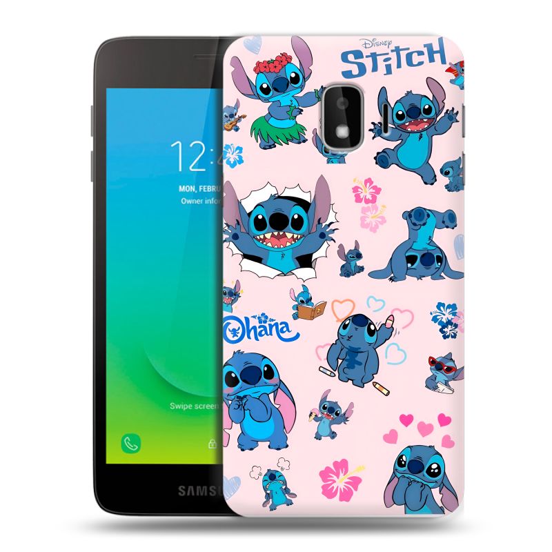 Пластиковый чехол на Samsung Galaxy J2 Core с принтом Лило и Стич Пластиковый чехол на Samsung Galaxy J2 Core с принтом Лило и Стич