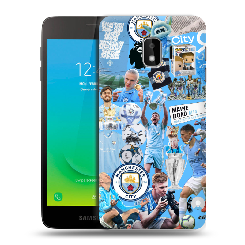 Пластиковый чехол на Samsung Galaxy J2 Core с принтом Man City Манчестер Сити Пластиковый чехол на Samsung Galaxy J2 Core с принтом Man City Манчестер Сити