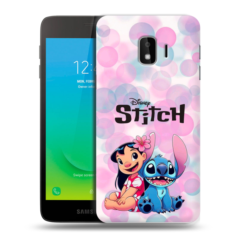 Пластиковый чехол на Samsung Galaxy J2 Core с принтом Лило и Стич Пластиковый чехол на Samsung Galaxy J2 Core с принтом Лило и Стич