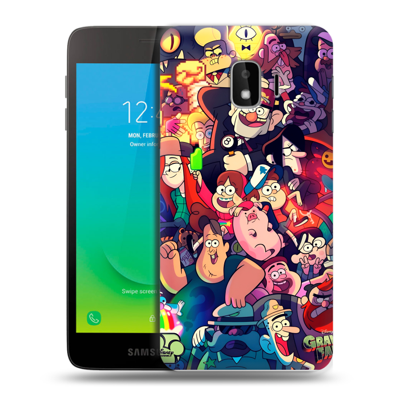 Силиконовый противоударный чехол на Samsung Galaxy J2 Core с принтом Gravity Falls Гравити Фолз Силиконовый противоударный чехол на Samsung Galaxy J2 Core с принтом Gravity Falls Гравити Фолз