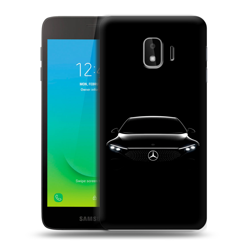 Пластиковый чехол на Samsung Galaxy J2 Core с принтом Mercedes Мерседес Пластиковый чехол на Samsung Galaxy J2 Core с принтом Mercedes Мерседес