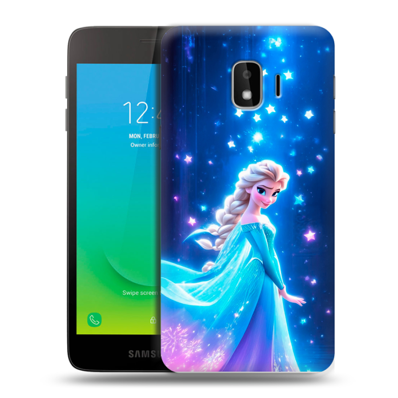 Пластиковый чехол на Samsung Galaxy J2 Core с принтом Холодное сердце Frozen Пластиковый чехол на Samsung Galaxy J2 Core с принтом Холодное сердце Frozen