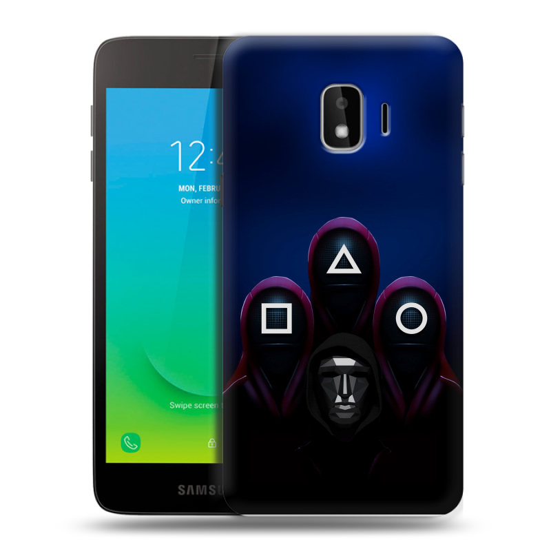 Силиконовый противоударный чехол на Samsung Galaxy J2 Core с принтом Игра Кальмара Силиконовый противоударный чехол на Samsung Galaxy J2 Core с принтом Игра Кальмара