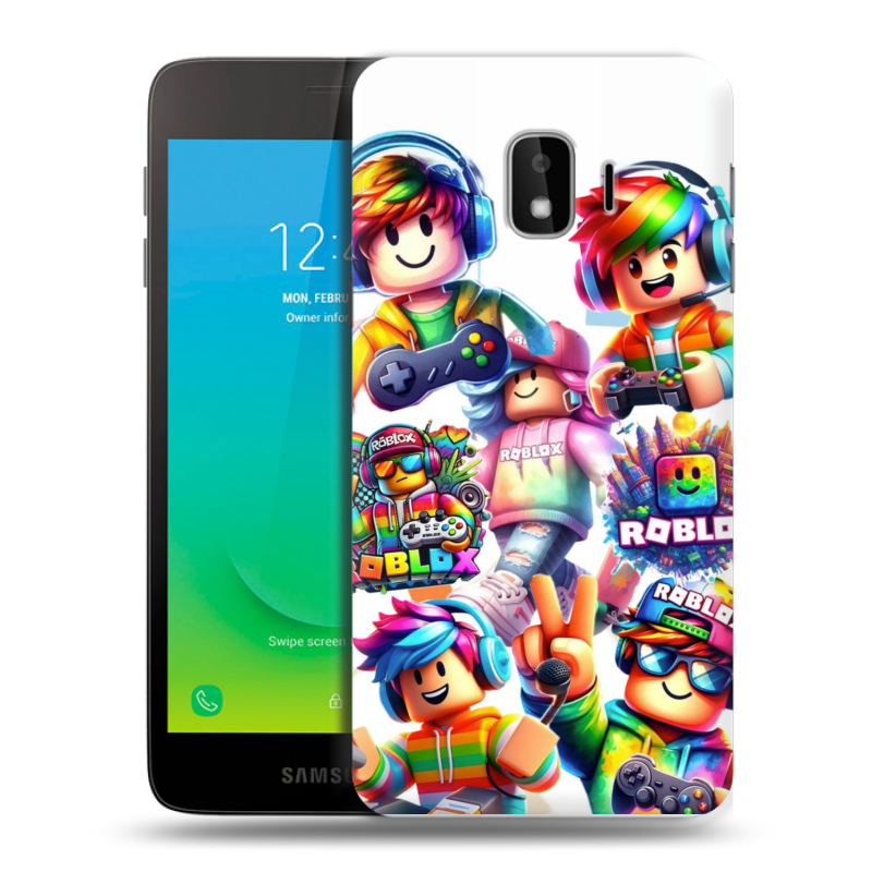 Пластиковый чехол на Samsung Galaxy J2 Core с принтом Roblox Роблокс Пластиковый чехол на Samsung Galaxy J2 Core с принтом Roblox Роблокс