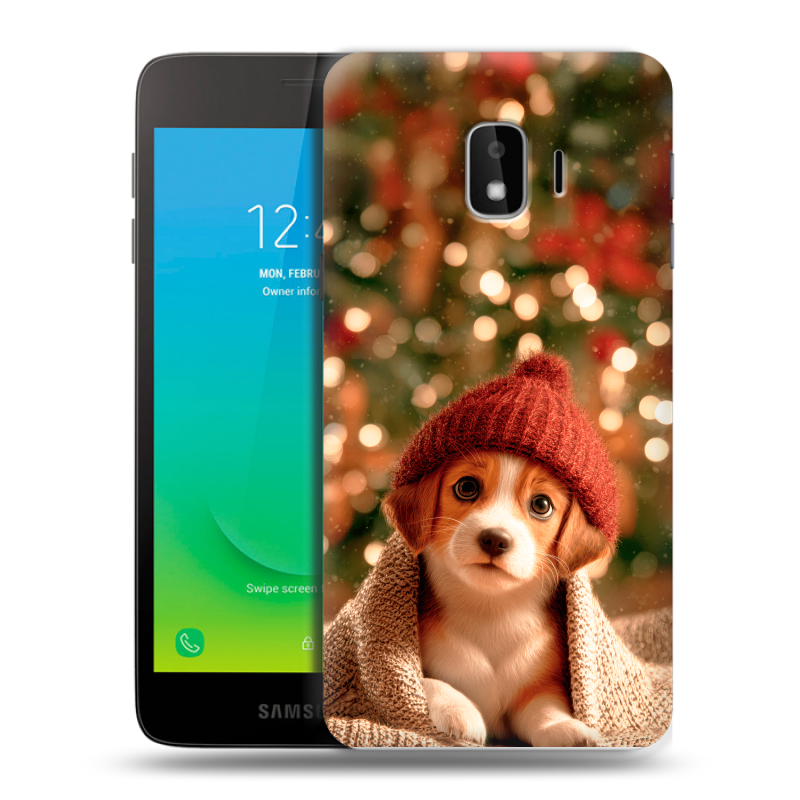 Пластиковый чехол на Samsung Galaxy J2 Core с принтом Новый год Пластиковый чехол на Samsung Galaxy J2 Core с принтом Новый год