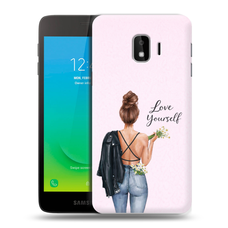 Пластиковый чехол на Samsung Galaxy J2 Core с принтом женский Пластиковый чехол на Samsung Galaxy J2 Core с принтом женский