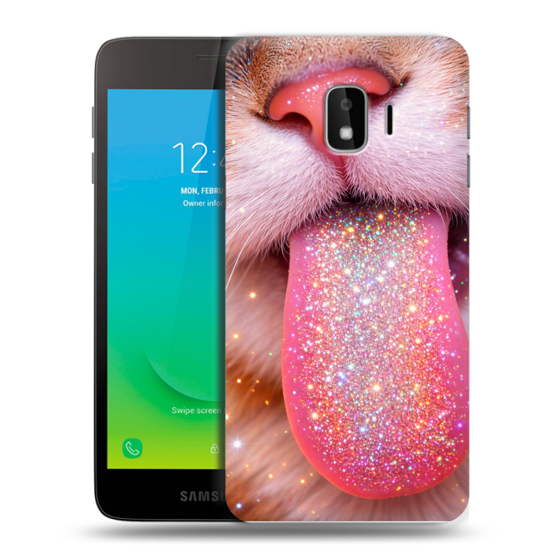 Силиконовый противоударный чехол на Samsung Galaxy J2 Core с принтом для девочек Силиконовый противоударный чехол на Samsung Galaxy J2 Core с принтом для девочек