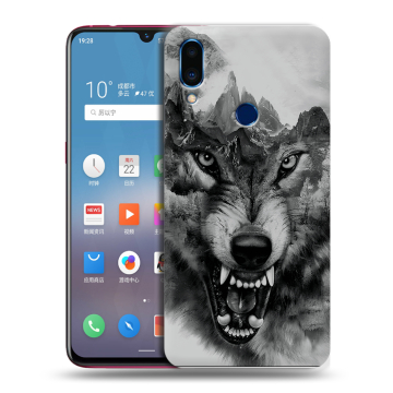 Пластиковый чехол на Meizu Note 9 с принтом Волк Пластиковый чехол на Meizu Note 9 с принтом Волк