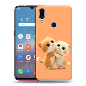 Пластиковый чехол на Meizu Note 9 с принтом Милые котики Пластиковый чехол на Meizu Note 9 с принтом Милые котики