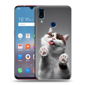 Пластиковый чехол на Meizu Note 9 с принтом Коты Пластиковый чехол на Meizu Note 9 с принтом Коты
