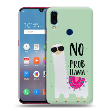 Пластиковый чехол на Meizu Note 9 с принтом Лама Пластиковый чехол на Meizu Note 9 с принтом Лама