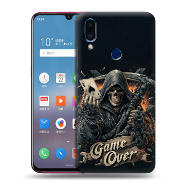 Пластиковый чехол на Meizu Note 9 с принтом Скелет карты Пластиковый чехол на Meizu Note 9 с принтом Скелет карты