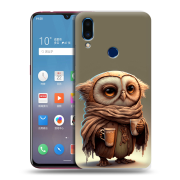 Пластиковый чехол на Meizu Note 9 с принтом Сова Пластиковый чехол на Meizu Note 9 с принтом Сова