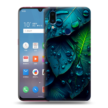 Пластиковый чехол на Meizu Note 9 с принтом Листья Пластиковый чехол на Meizu Note 9 с принтом Листья