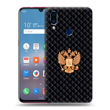 Пластиковый чехол на Meizu Note 9 с принтом Герб России принт