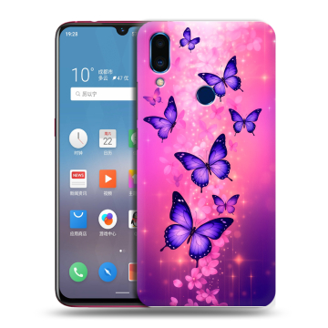 Пластиковый чехол на Meizu Note 9 с принтом Бабочки Пластиковый чехол на Meizu Note 9 с принтом Бабочки
