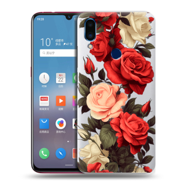Пластиковый чехол на Meizu Note 9 с принтом Розы Пластиковый чехол на Meizu Note 9 с принтом Розы