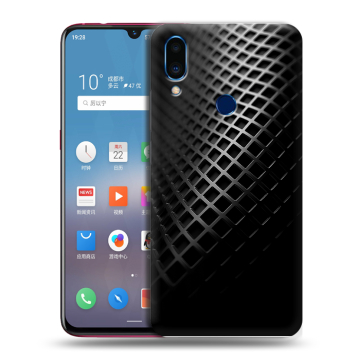 Пластиковый чехол на Meizu Note 9 с принтом Текстура металла
