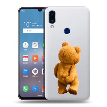 Пластиковый чехол на Meizu Note 9 с принтом Медведь Пластиковый чехол на Meizu Note 9 с принтом Медведь