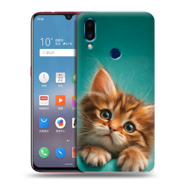 Пластиковый чехол на Meizu Note 9 с принтом котенок Пластиковый чехол на Meizu Note 9 с принтом котенок
