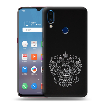 Пластиковый чехол на Meizu Note 9 с принтом Герб России