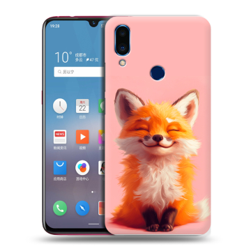 Пластиковый чехол на Meizu Note 9 с принтом милая лиса Пластиковый чехол на Meizu Note 9 с принтом милая лиса