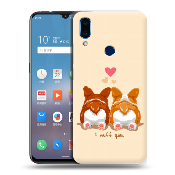 Пластиковый чехол на Meizu Note 9 с принтом Корги