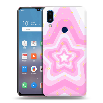 Пластиковый чехол на Meizu Note 9 с принтом Сердечки
