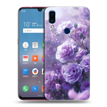 Пластиковый чехол на Meizu Note 9 с принтом Розы цветы
