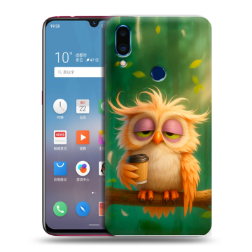 Пластиковый чехол на Meizu Note 9 с принтом сова