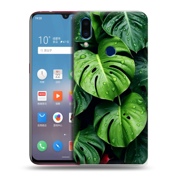 Пластиковый чехол на Meizu Note 9 с принтом Листья Пластиковый чехол на Meizu Note 9 с принтом Листья