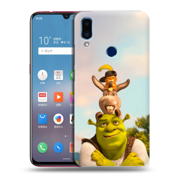 Пластиковый чехол на Meizu Note 9 с принтом Шрек Shrek