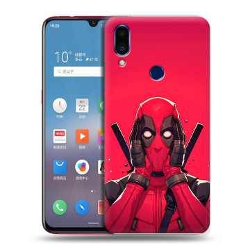 Пластиковый чехол на Meizu Note 9 с принтом Дедпул Deadpool Пластиковый чехол на Meizu Note 9 с принтом Дедпул Deadpool