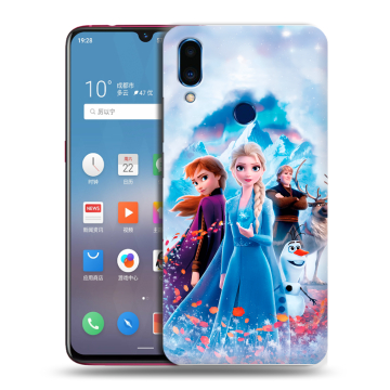 Пластиковый чехол на Meizu Note 9 с принтом Холодное сердце Frozen Пластиковый чехол на Meizu Note 9 с принтом Холодное сердце Frozen