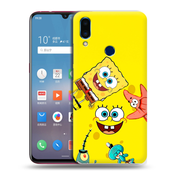 Пластиковый чехол на Meizu Note 9 с принтом Спанч боб Спанчбоб Пластиковый чехол на Meizu Note 9 с принтом Спанч боб Спанчбоб